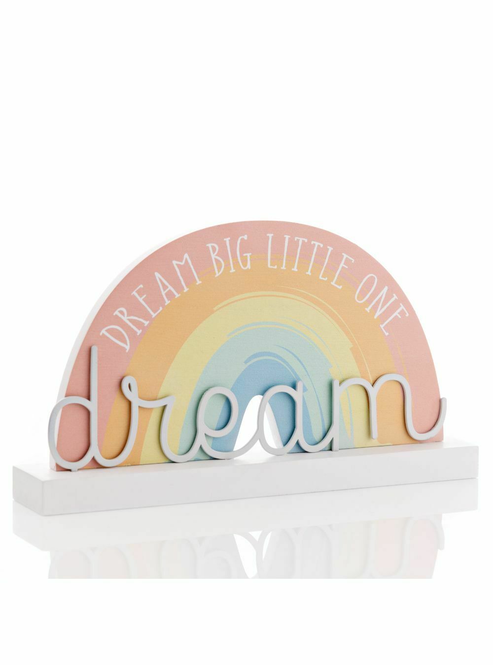 Petit Cheri Mdf Rainbow Plaque "follow your dreams