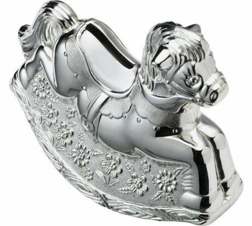 Silver Plated Rocking Horse Money Box